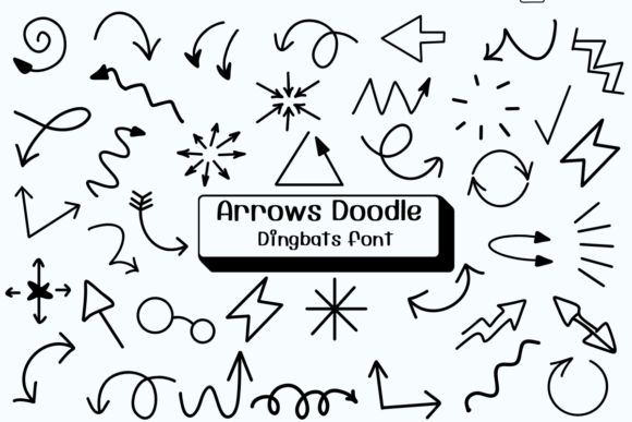 Main preview of Arrows Doodle Font