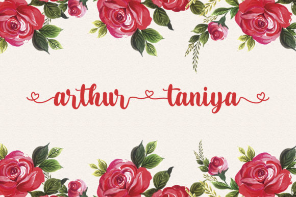 Preview of Arthur Taniya Font