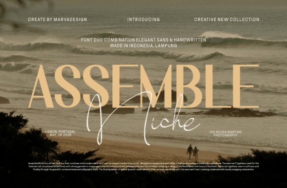 Preview of Assemble Niche Font