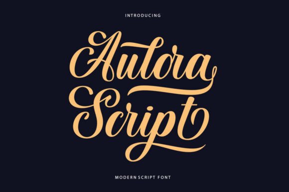 Preview of Aulora Script Font
