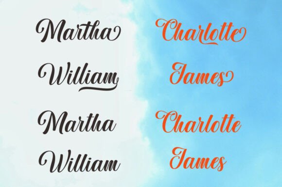 Thumbnail 3 of Aulora Script Font
