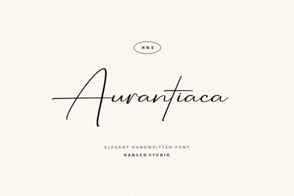 Preview of Aurantiaca Signature Font