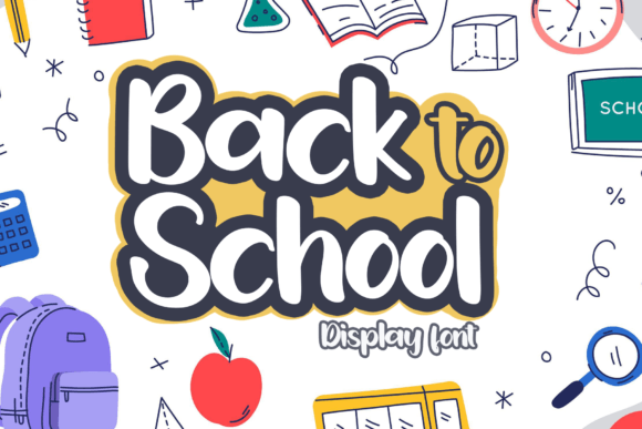 Preview of Back to School Font