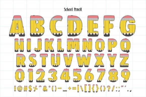 Thumbnail 2 of Back to School Font