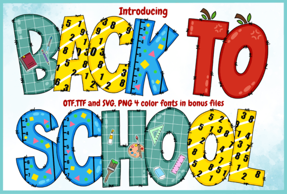 Main preview of Back to School Font
