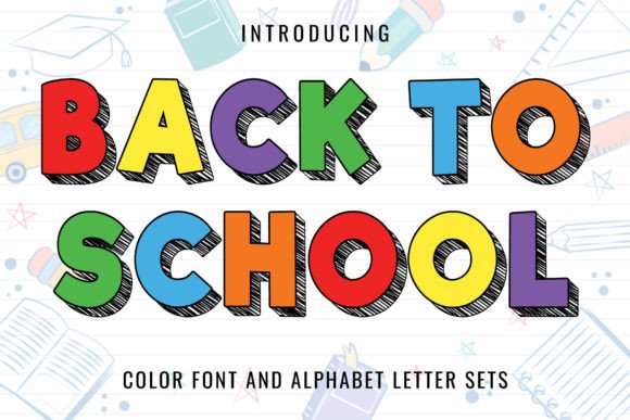 Main preview of Back to School Font