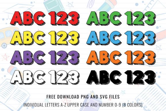 Thumbnail 3 of Back to School Font