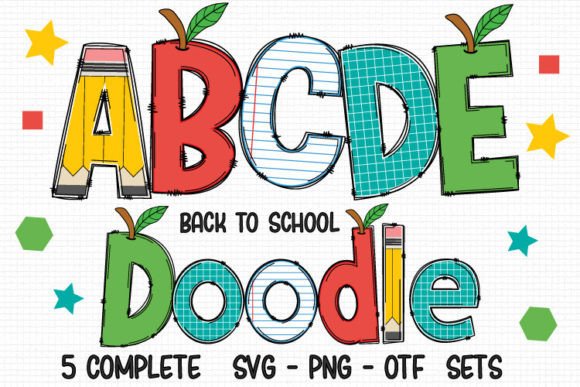 Preview of Back to School Font