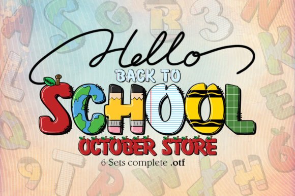 Main preview of Back to School Font