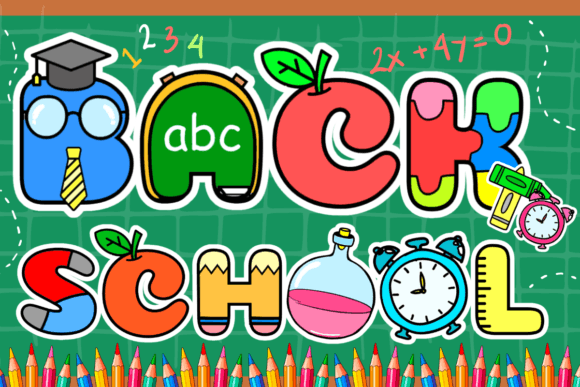 Main preview of Back to School Font