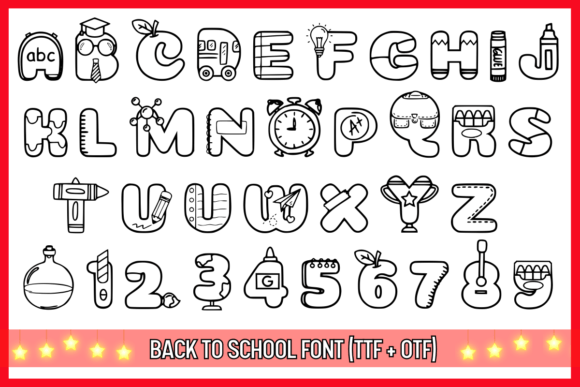 Thumbnail 2 of Back to School Font