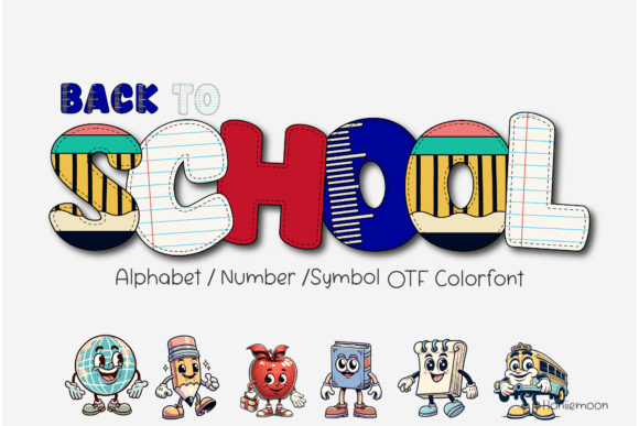 Main preview of Back to School Font