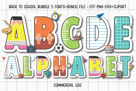 Preview of Back to School Font