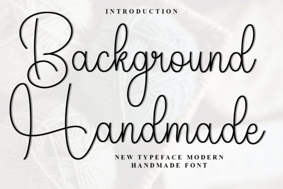 Main preview of Background Handmade Font