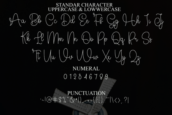 Thumbnail 3 of Background Handmade Font