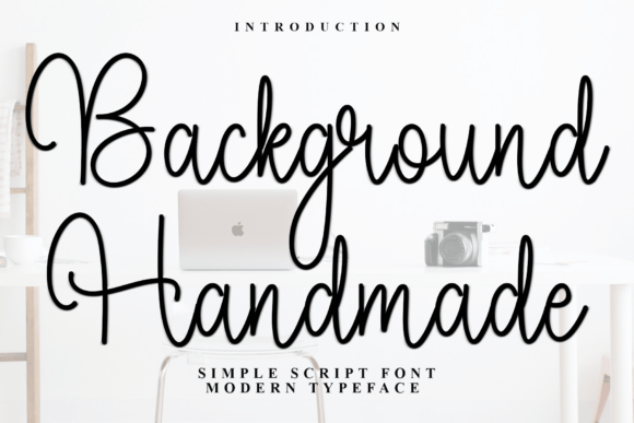 Main preview of Background Handmade Font