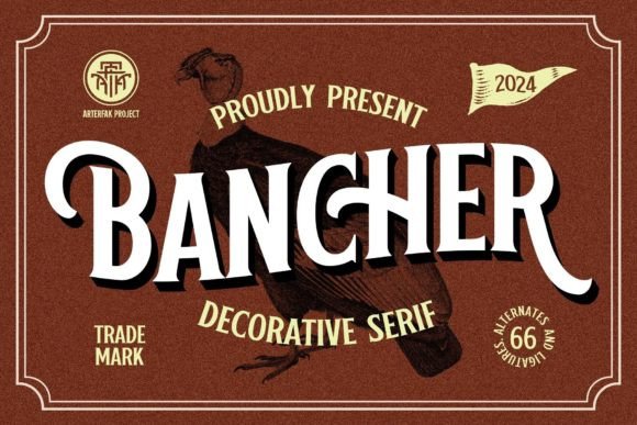 Preview of Bancher Font