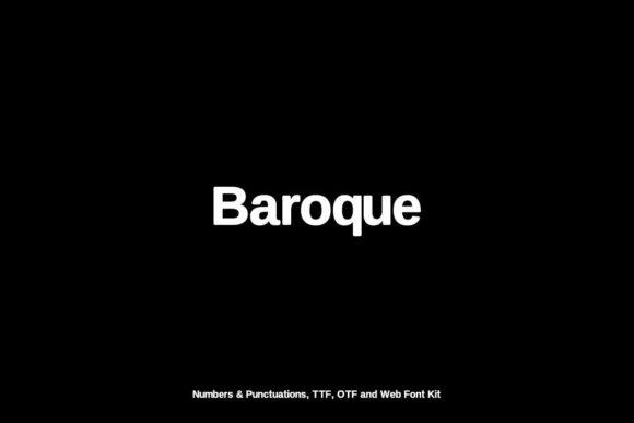 Main preview of Baroque Font