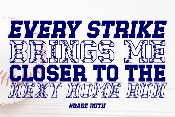 Thumbnail 2 of Baseball Club Font