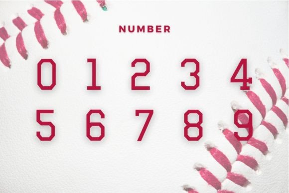 Thumbnail 4 of Baseball Font