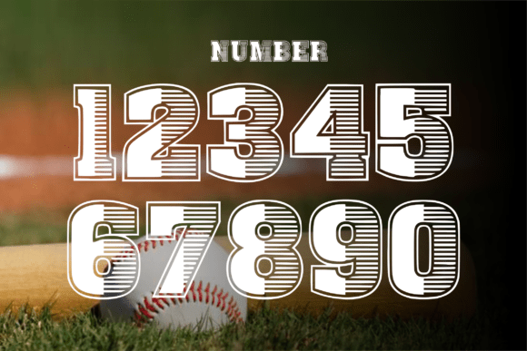 Thumbnail 4 of Baseball Style Font