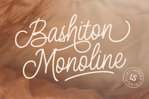 Main preview of Bashiton Monoline Font