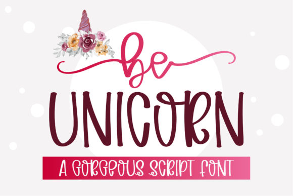 Preview of Be Unicorn Font