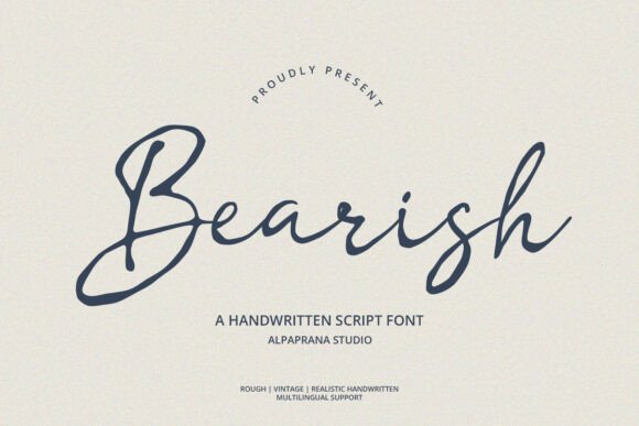 Main preview of Bearish Font
