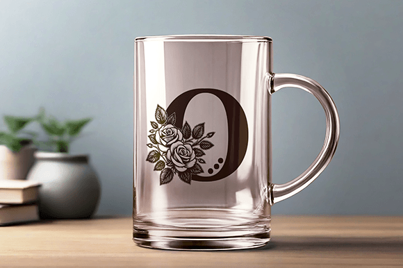 Thumbnail 3 of Beautiful Flower Monogram Font