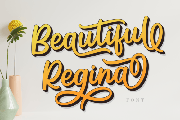 Preview of Beautiful Regina Font