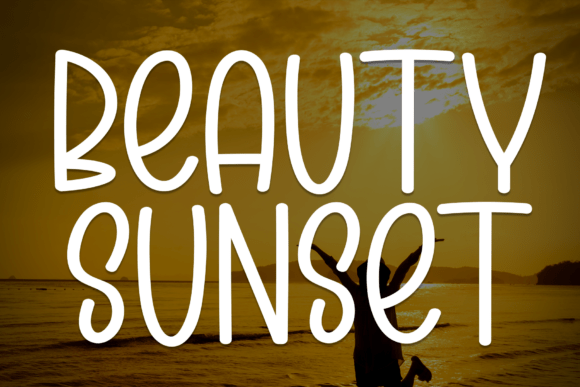 Preview of Beauty Sunset Font