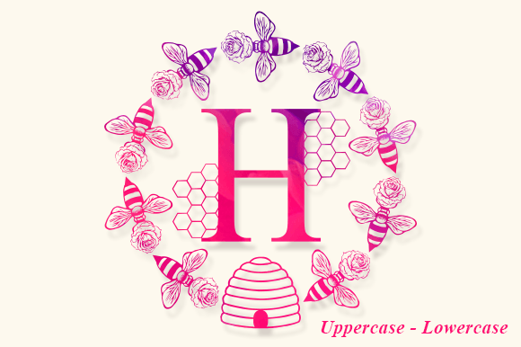 Thumbnail 3 of Bee Monogram Font