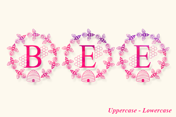 Thumbnail 4 of Bee Monogram Font