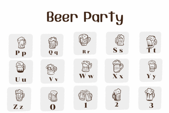 Thumbnail 3 of Beer Party Font