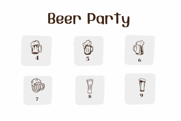 Thumbnail 4 of Beer Party Font