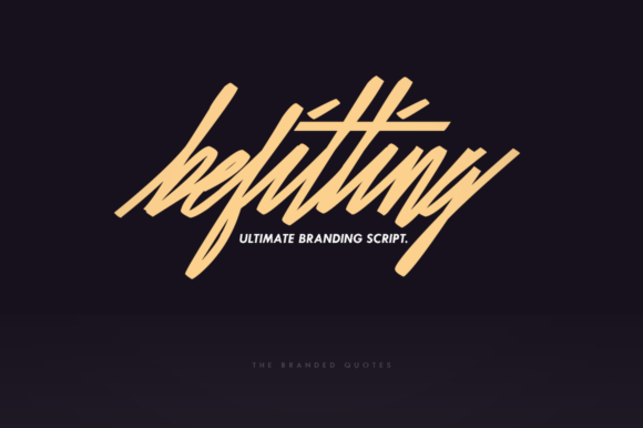 Preview of Befitting Font