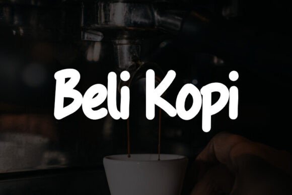 Preview of Beli Kopi Font