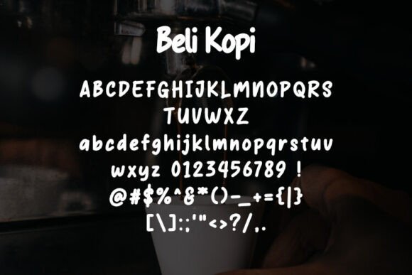 Thumbnail 2 of Beli Kopi Font