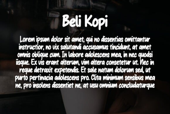 Thumbnail 3 of Beli Kopi Font