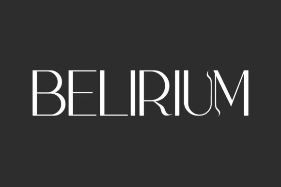 Preview of Belirium Font