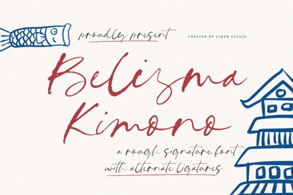 Preview of Belisma Kimono Font
