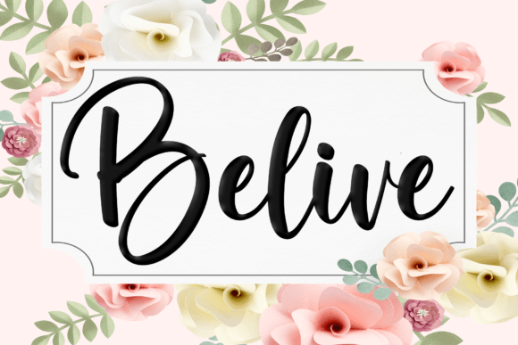 Preview of Belive Font