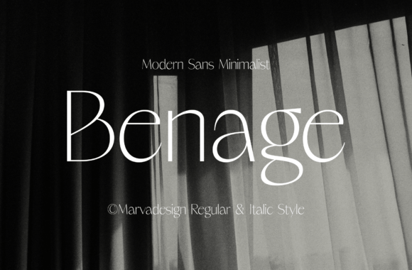 Main preview of Benage Font