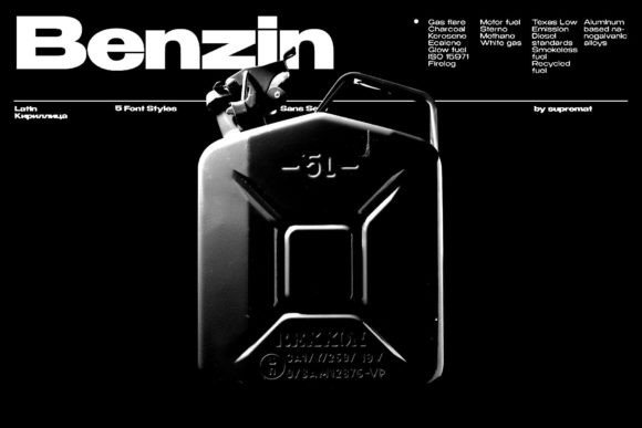 Thumbnail 2 of Benzin Font