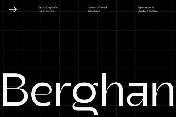 Main preview of Berghan Font