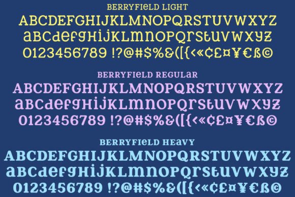 Thumbnail 2 of Berryfield Font
