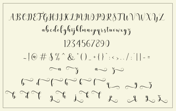 Thumbnail 3 of Bertilda Script Font