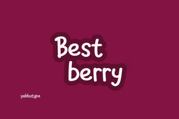 Preview of Best Berry Font