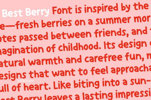 Thumbnail 2 of Best Berry Font