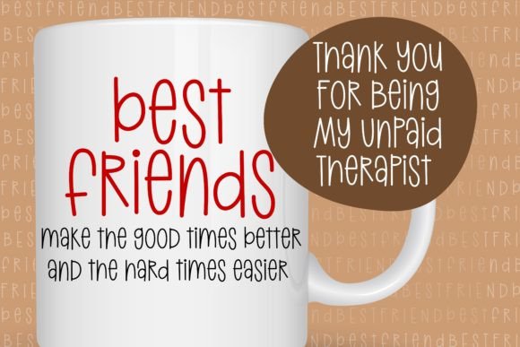 Thumbnail 2 of Best Friend Font